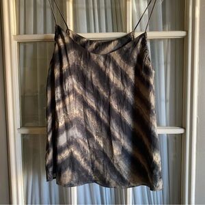 Grade & Gather Brown Tie Dye Silky Cami